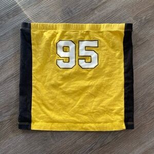 Y2K Jersey Print Tube Top